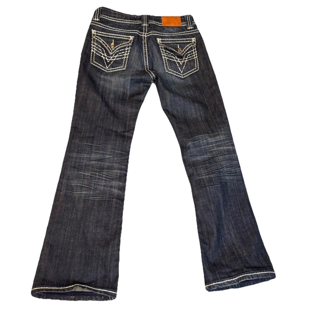 Vigoss Jeans Women's 7/8/29x29 Bootcut Fit Flap Pockets Denim Pants‎ Cowgirl - Picture 2 of 12